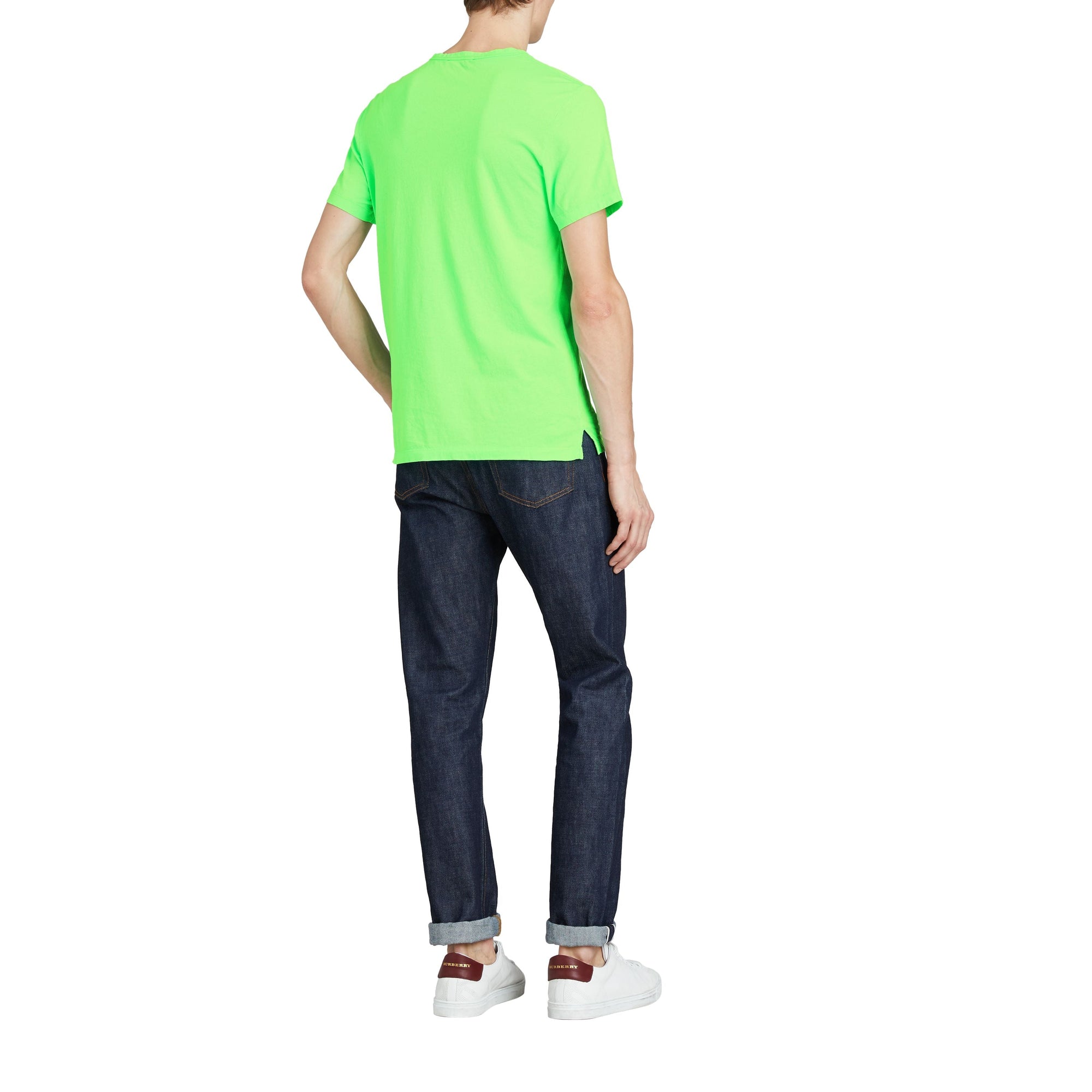 T-shirt en coton à imprimé Doodle - Bright Apple Green