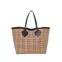 Sac tote The Giant réversible en coton à motif - At Yellow & Flaxyellow