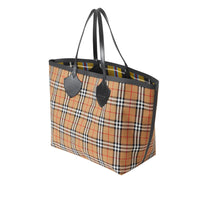 Sac tote The Giant réversible en coton à motif - At Yellow & Flaxyellow