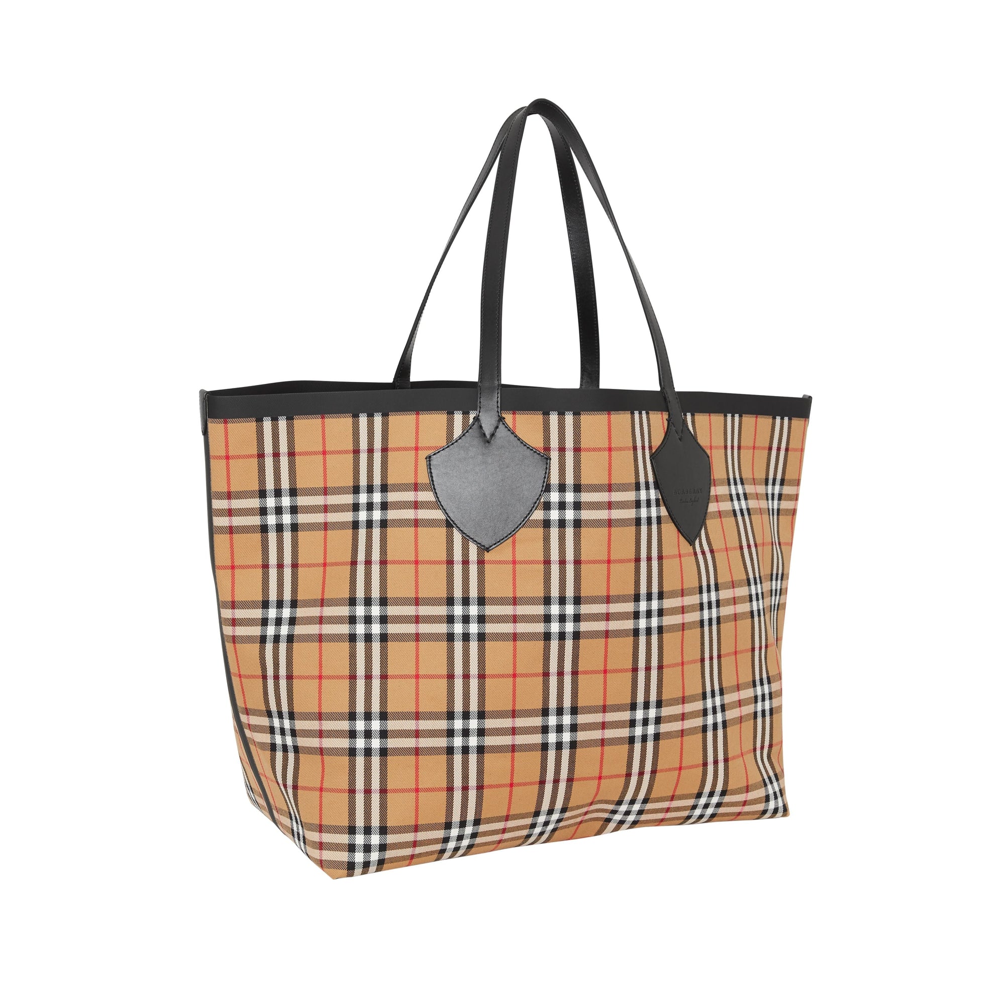Sac tote The Giant réversible en coton à motif - At Yellow & Flaxyellow