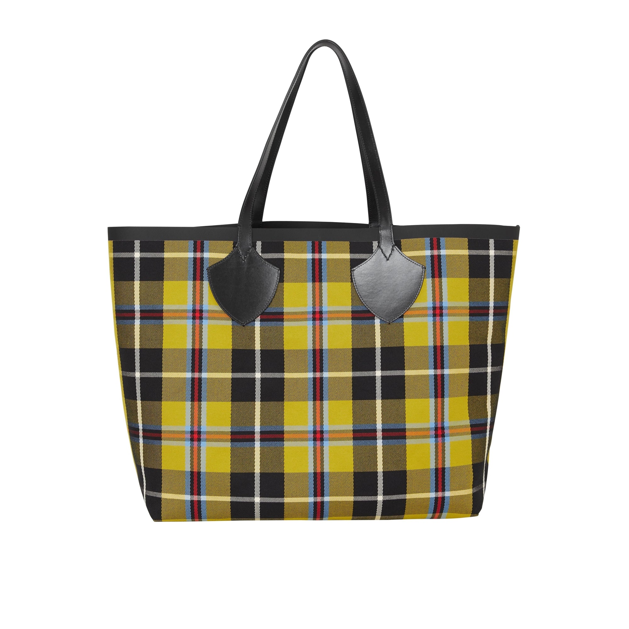 Sac tote The Giant réversible en coton à motif - At Yellow & Flaxyellow
