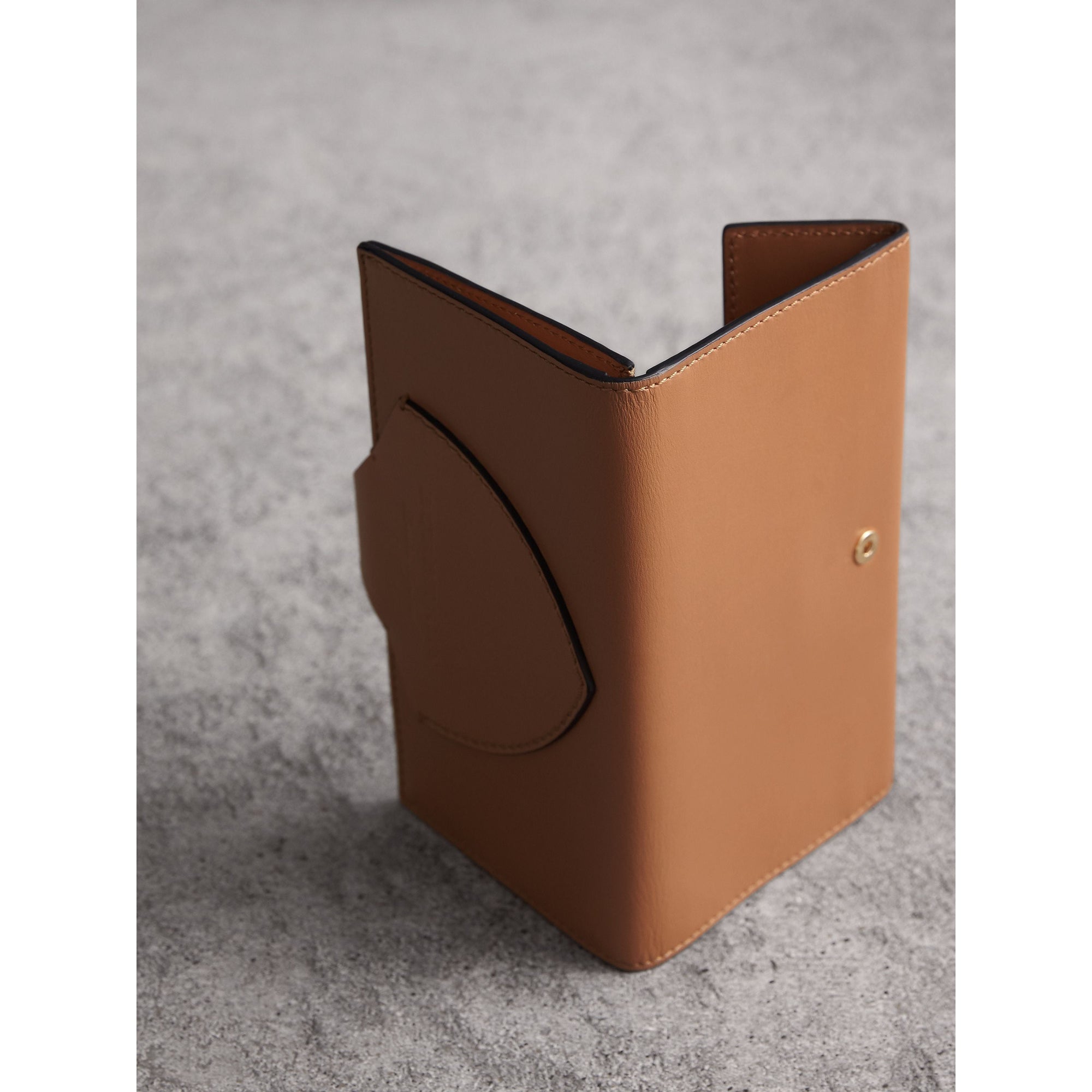 Portefeuille continental en cuir - Camel
