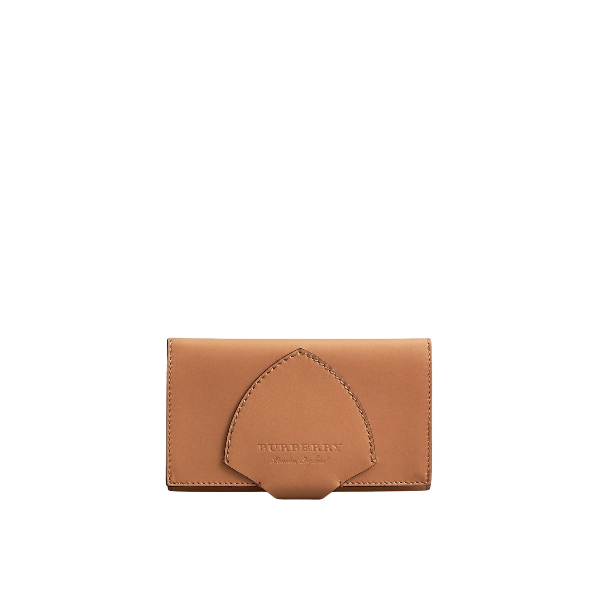 Portefeuille continental en cuir - Camel
