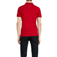 Polo à manches courtes et broderie cavalier - Military Red