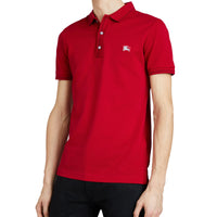 Polo à manches courtes et broderie cavalier - Military Red