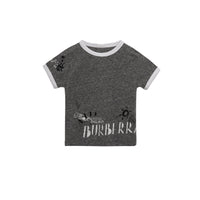 T-shirt à manches raglan en coton mélangé - Dark Grey Melange