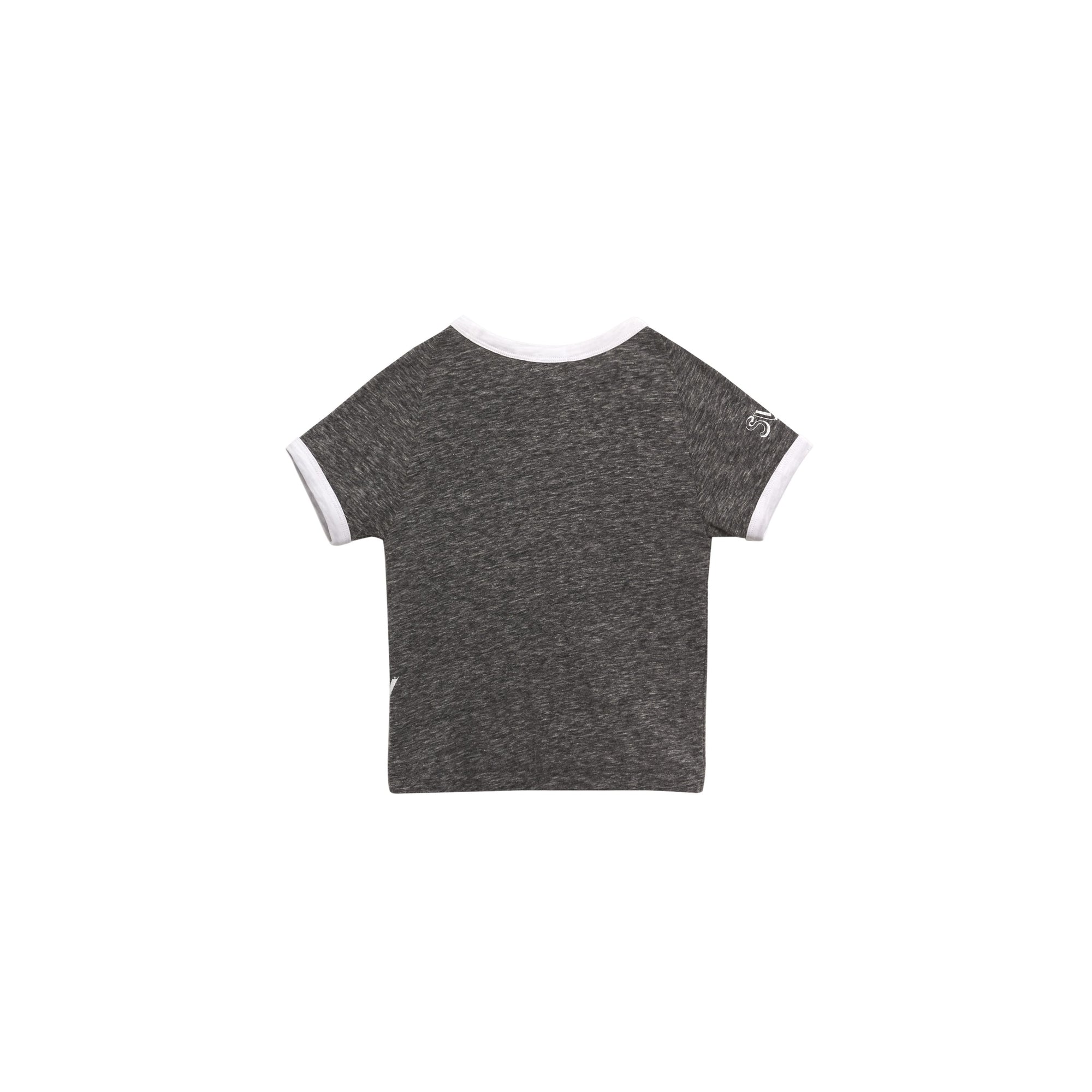 T-shirt à manches raglan en coton mélangé - Dark Grey Melange