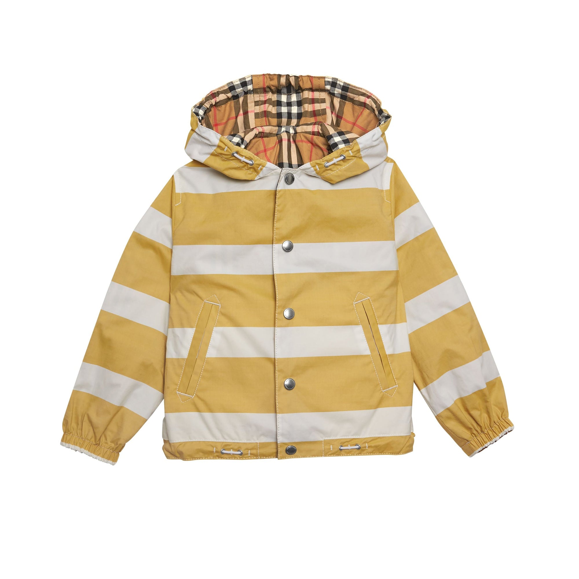 Veste rayée à motif Vintage check réversible - Larch Yellow & Whte