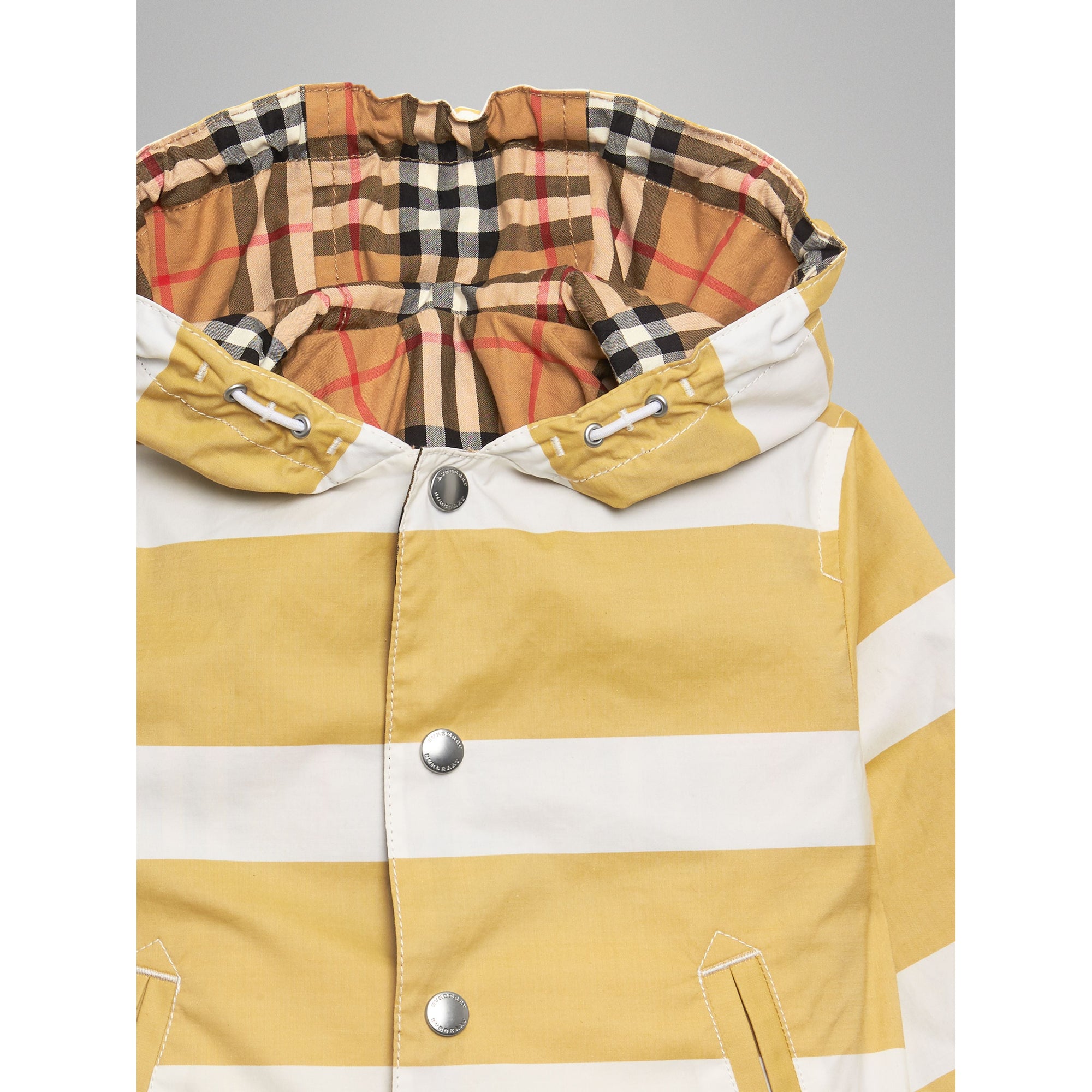 Veste rayée à motif Vintage check réversible - Larch Yellow & Whte