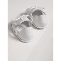 Sandales en cuir à franges - Optic White