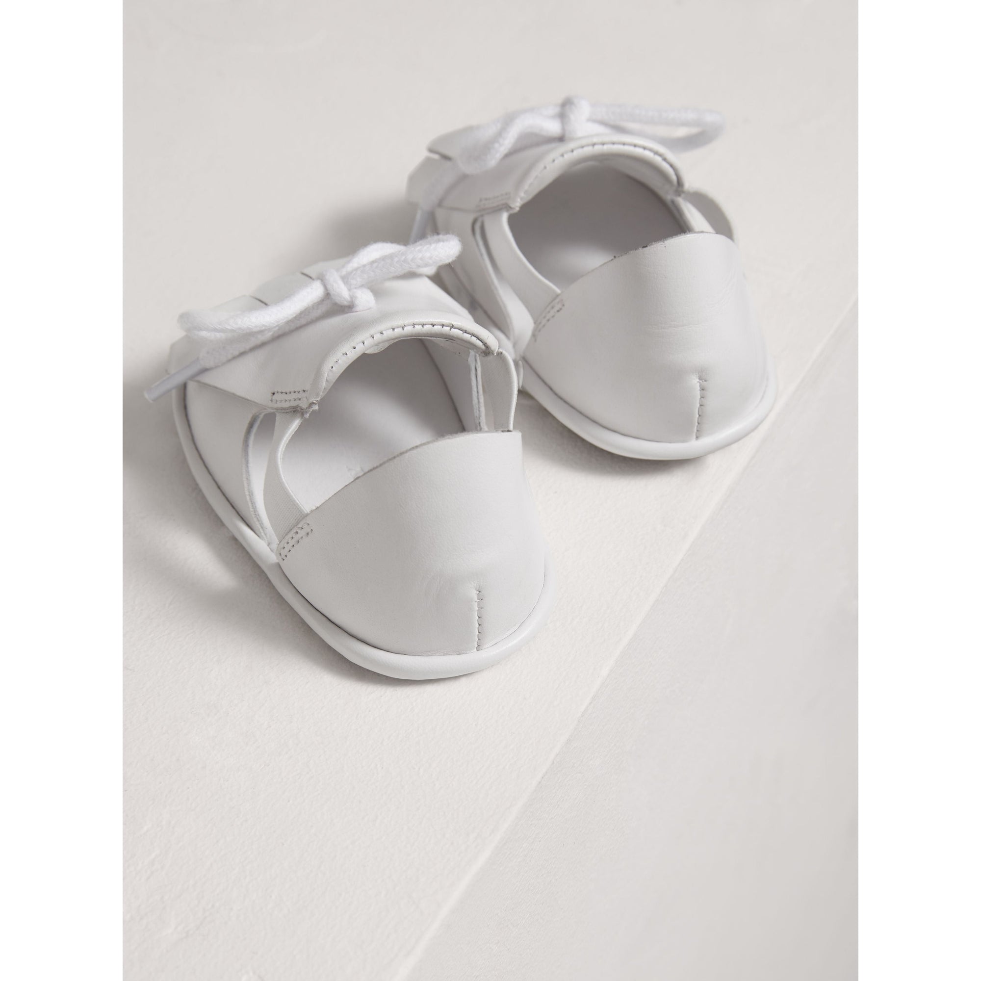 Sandales en cuir à franges - Optic White