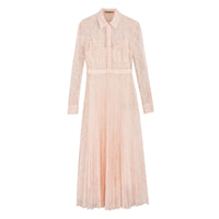 Robe en dentelle plissée - Powder Pink