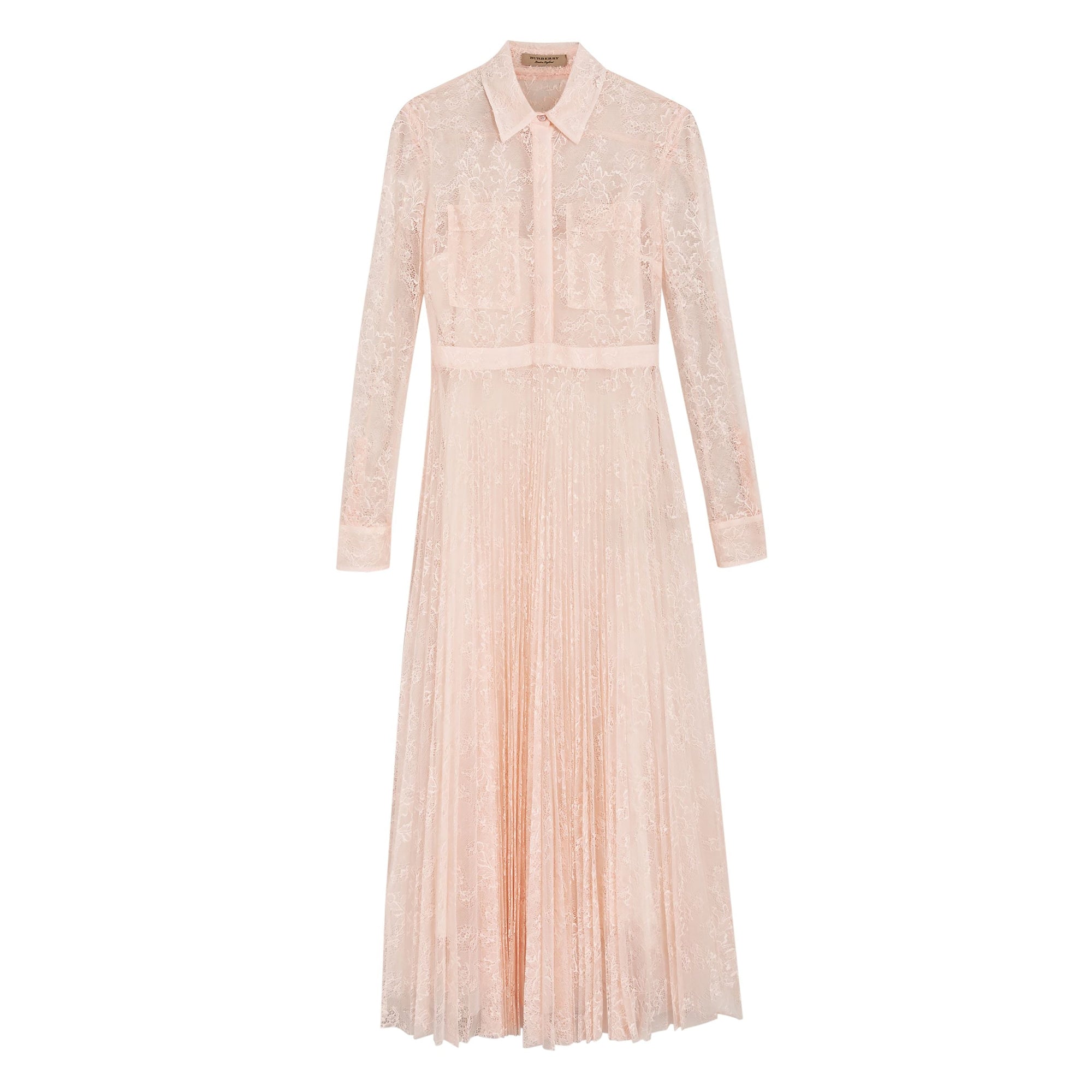 Robe en dentelle plissée - Powder Pink