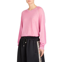 Pull en cachemire à détail ajouré - Dusky Pink