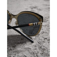 Lunettes de soleil à monture œil-de-chat - Grey