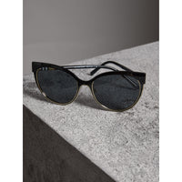 Lunettes de soleil à monture œil-de-chat - Grey