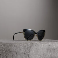 Lunettes de soleil à monture œil-de-chat - Grey