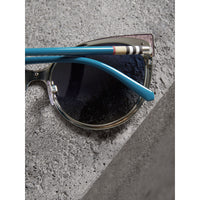 Lunettes de soleil à monture œil-de-chat - Violet Blue