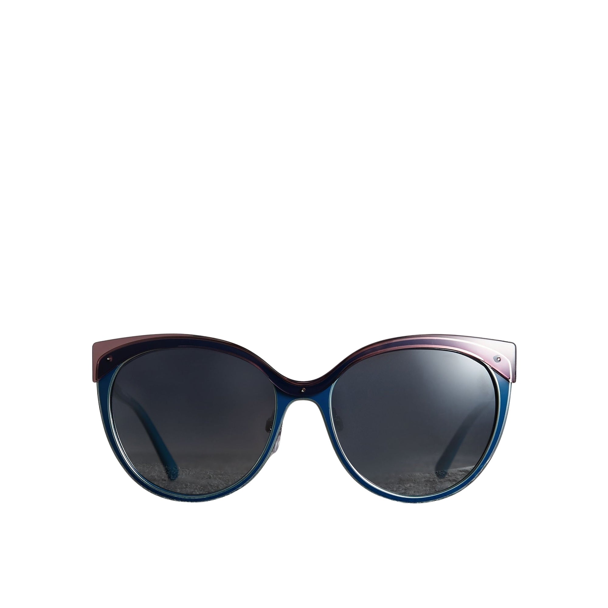 Lunettes de soleil à monture œil-de-chat - Violet Blue