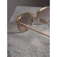 Lunettes de soleil à monture œil-de-chat - Light Brown