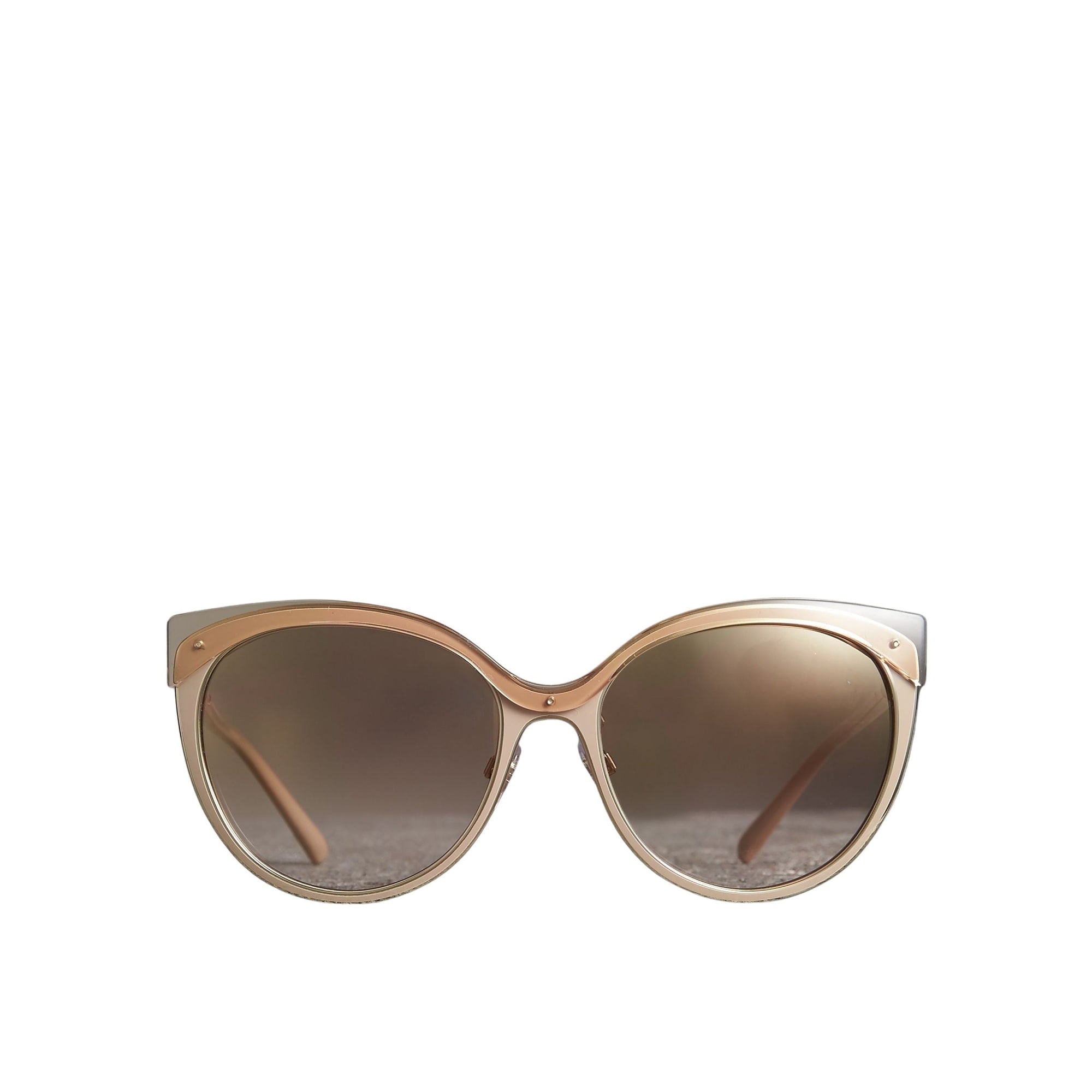 Lunettes de soleil à monture œil-de-chat - Light Brown