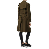 Trench mi-long en gabardine tropicale - Dark Military Khaki