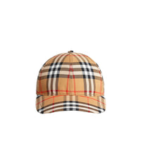 Casquette à motif Vintage check - Antique Yellow