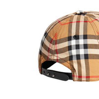 Casquette à motif Vintage check - Antique Yellow