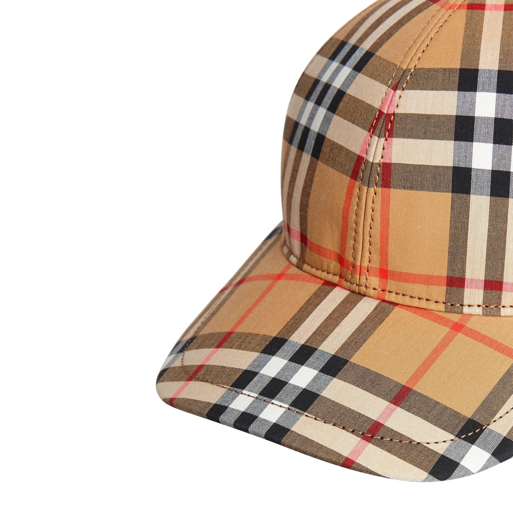 Casquette à motif Vintage check - Antique Yellow
