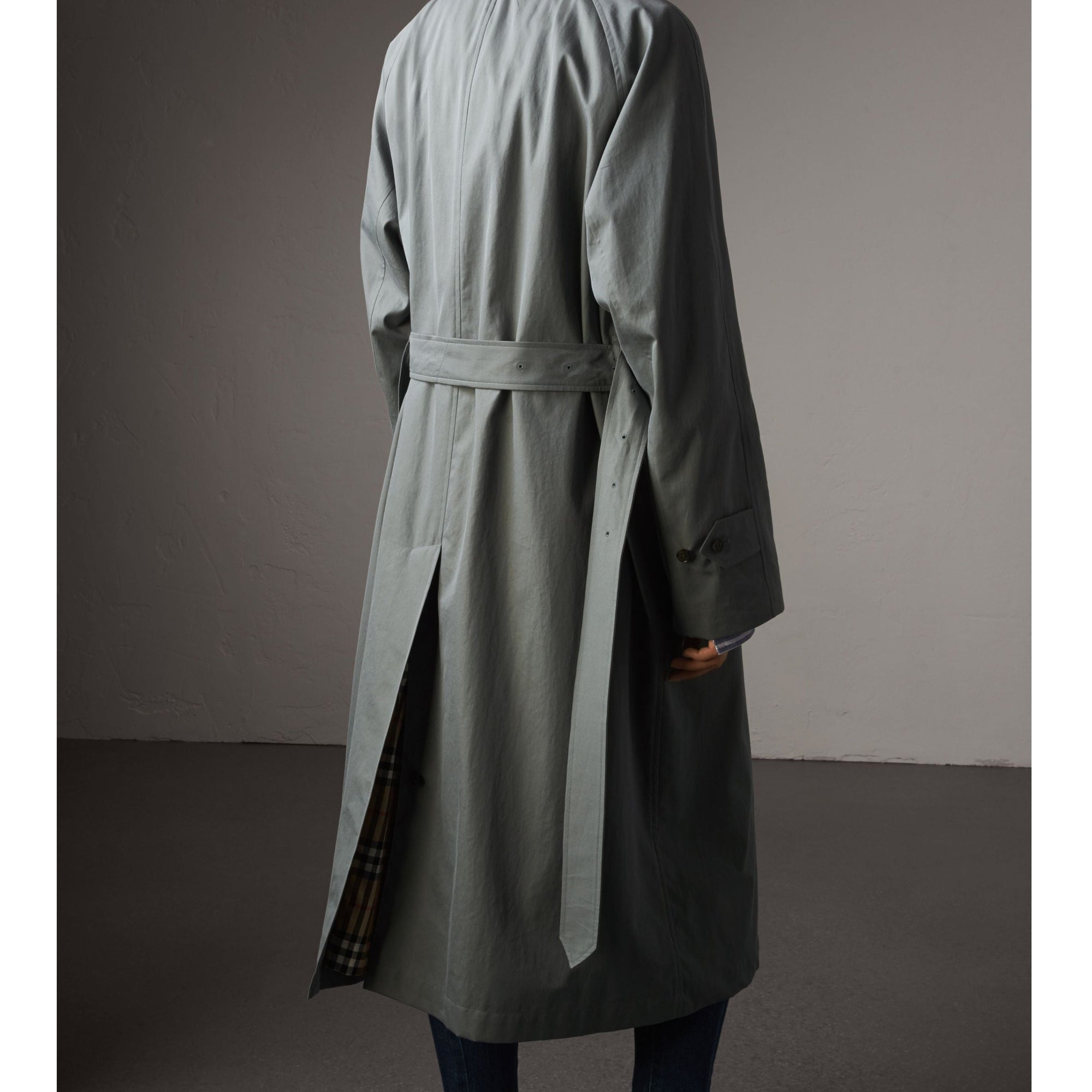 Trench-coat extra-long The Brighton - Dusty Blue