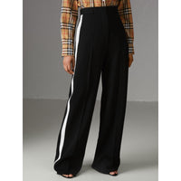 Pantalon ample en crêpe - Black