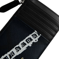 Porte-cartes zippé à motif London check - Charcoal