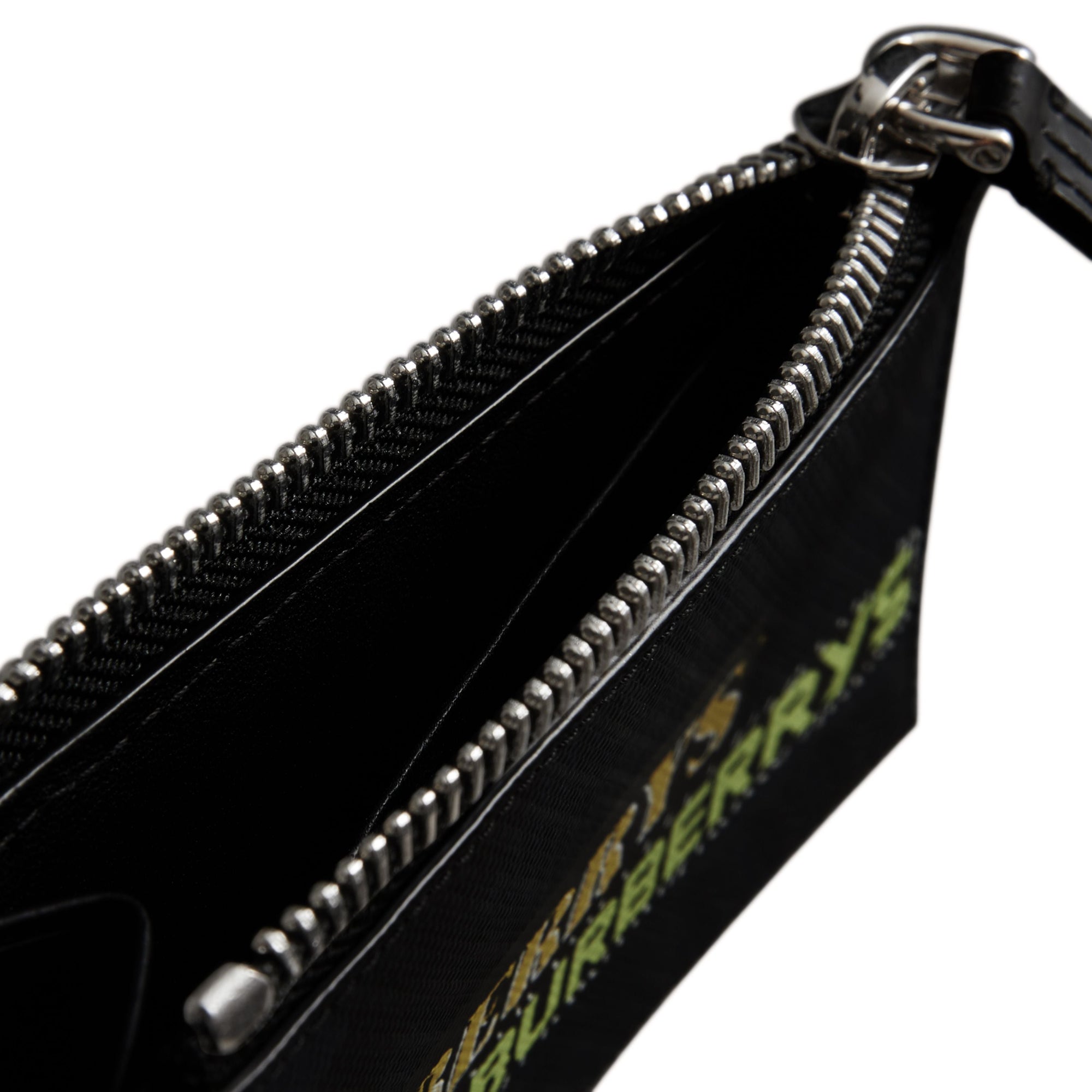 Porte-cartes zippé à motif London check - Charcoal