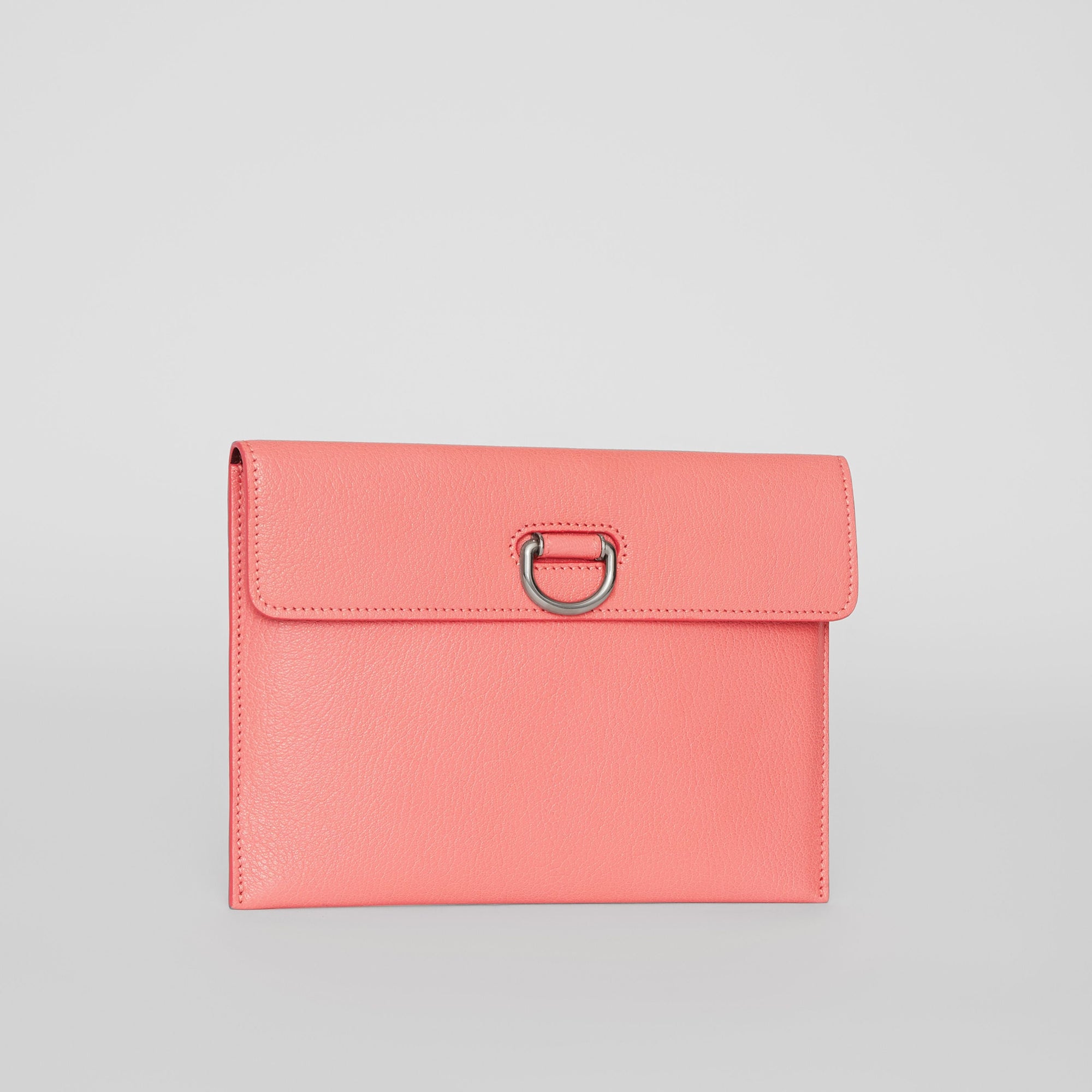 Pochette en cuir à porte-monnaie amovible - Bright Coral Pink