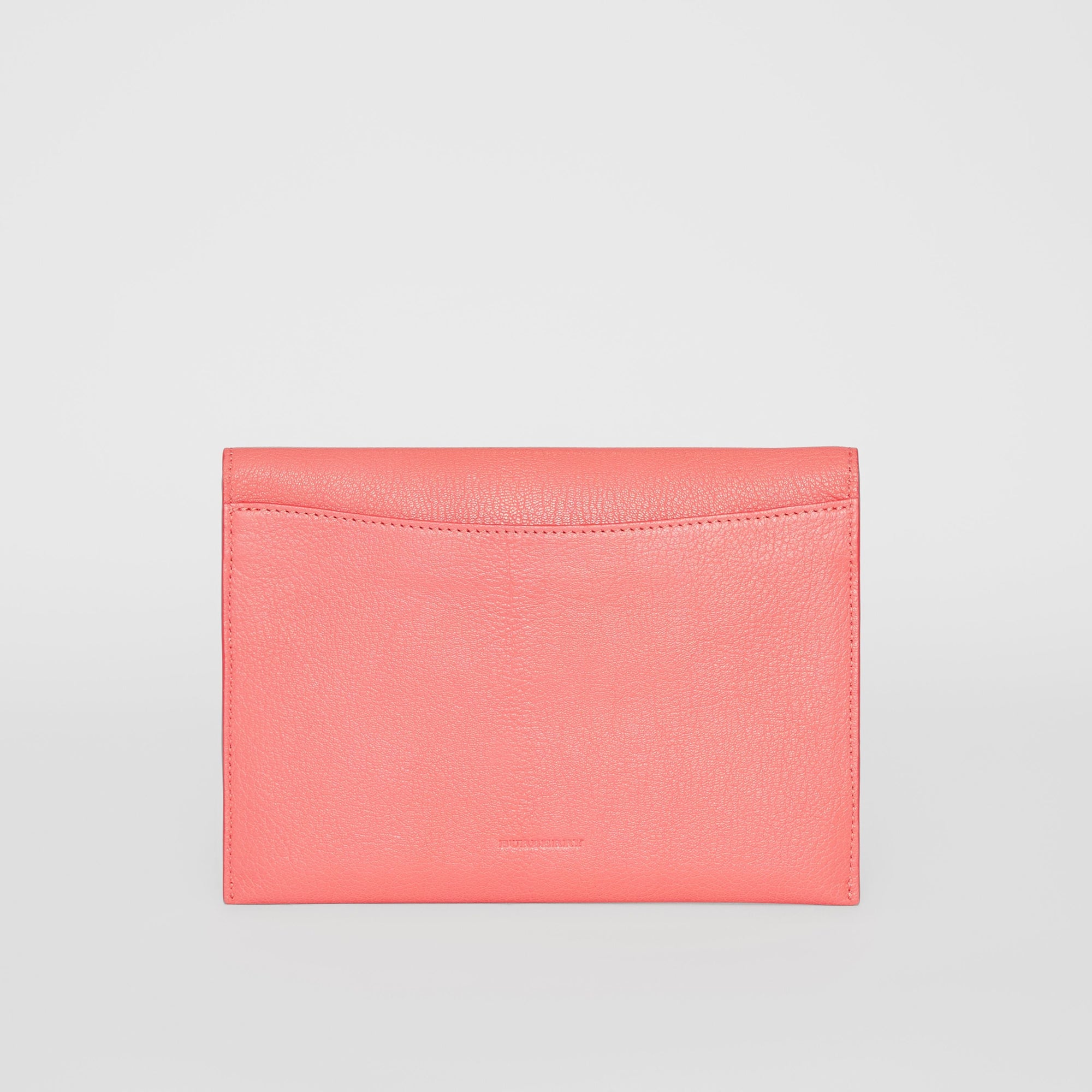 Pochette en cuir à porte-monnaie amovible - Bright Coral Pink