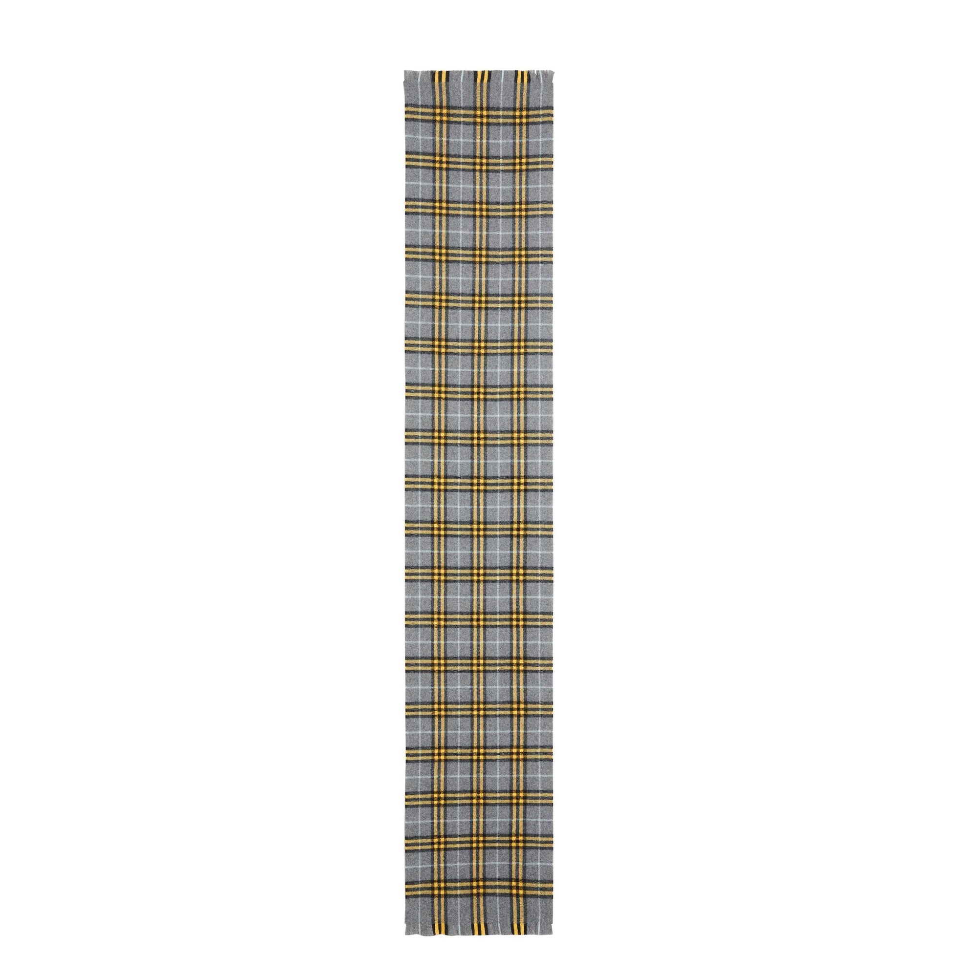 Écharpe en cachemire à motif Check - Storm Grey