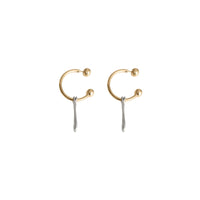 Créoles plaquées or - Light Gold & Palladio