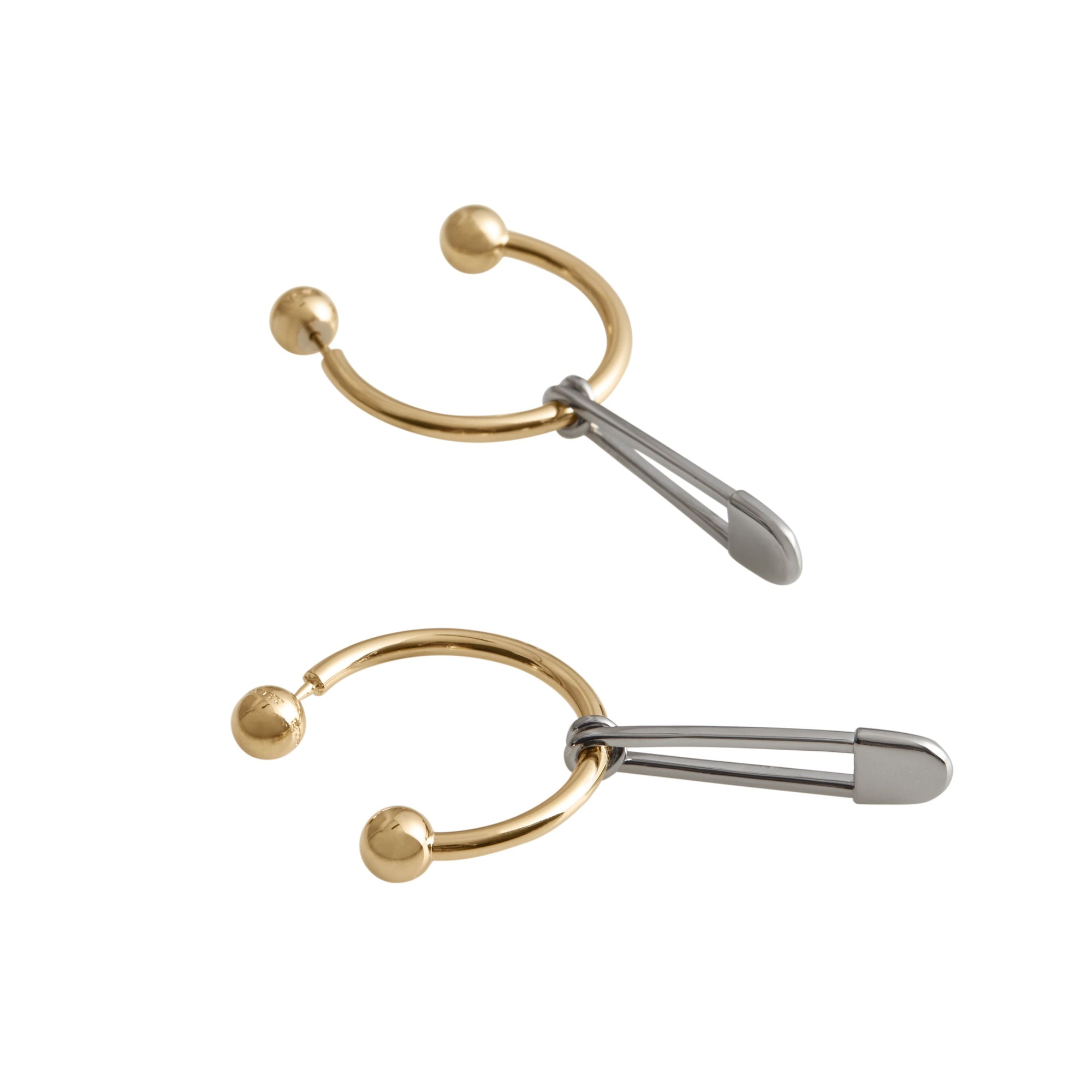 Créoles plaquées or - Light Gold & Palladio