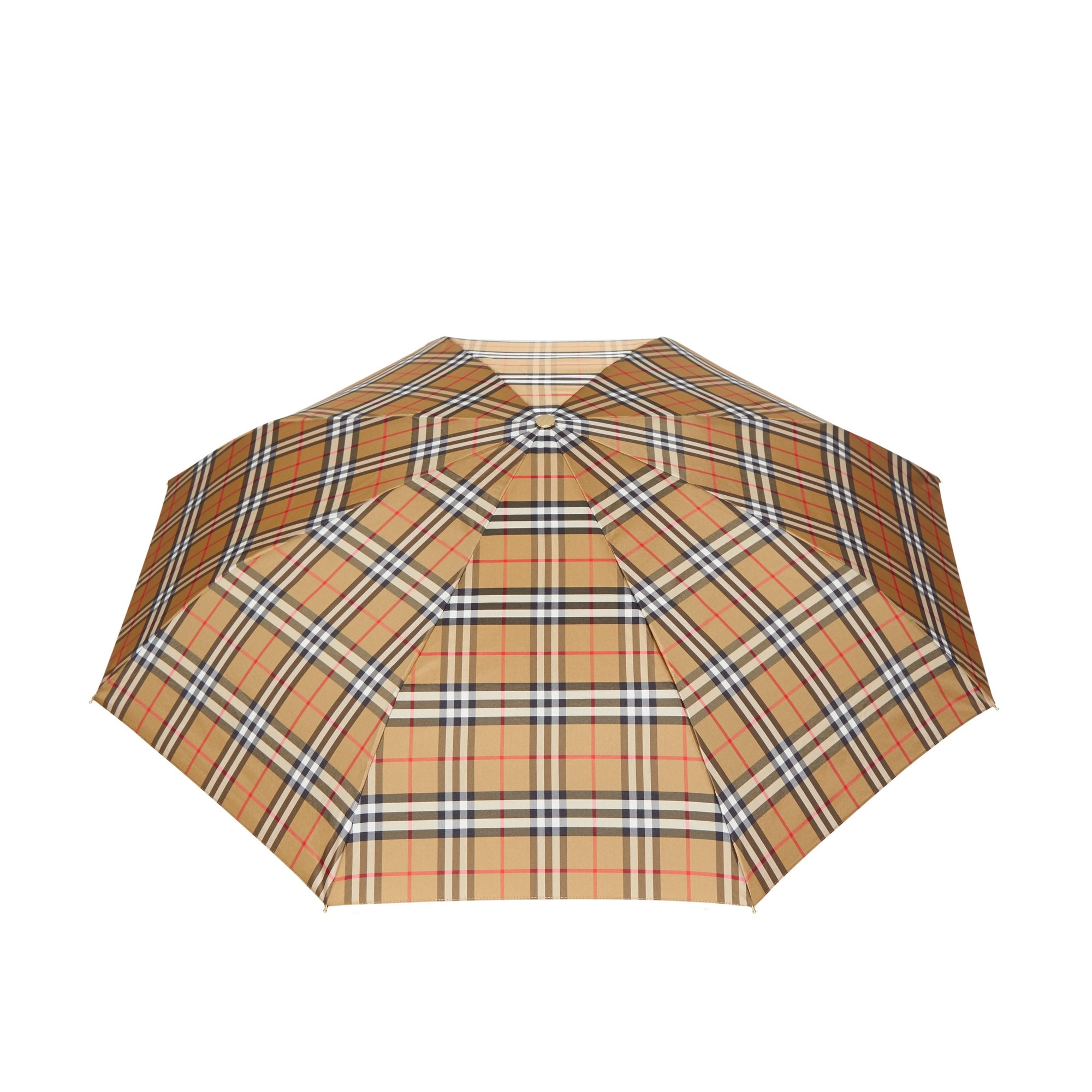 Parapluie télescopique à motif Vintage check - Archive Beige & Black