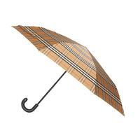 Parapluie télescopique à motif Vintage check - Archive Beige & Black