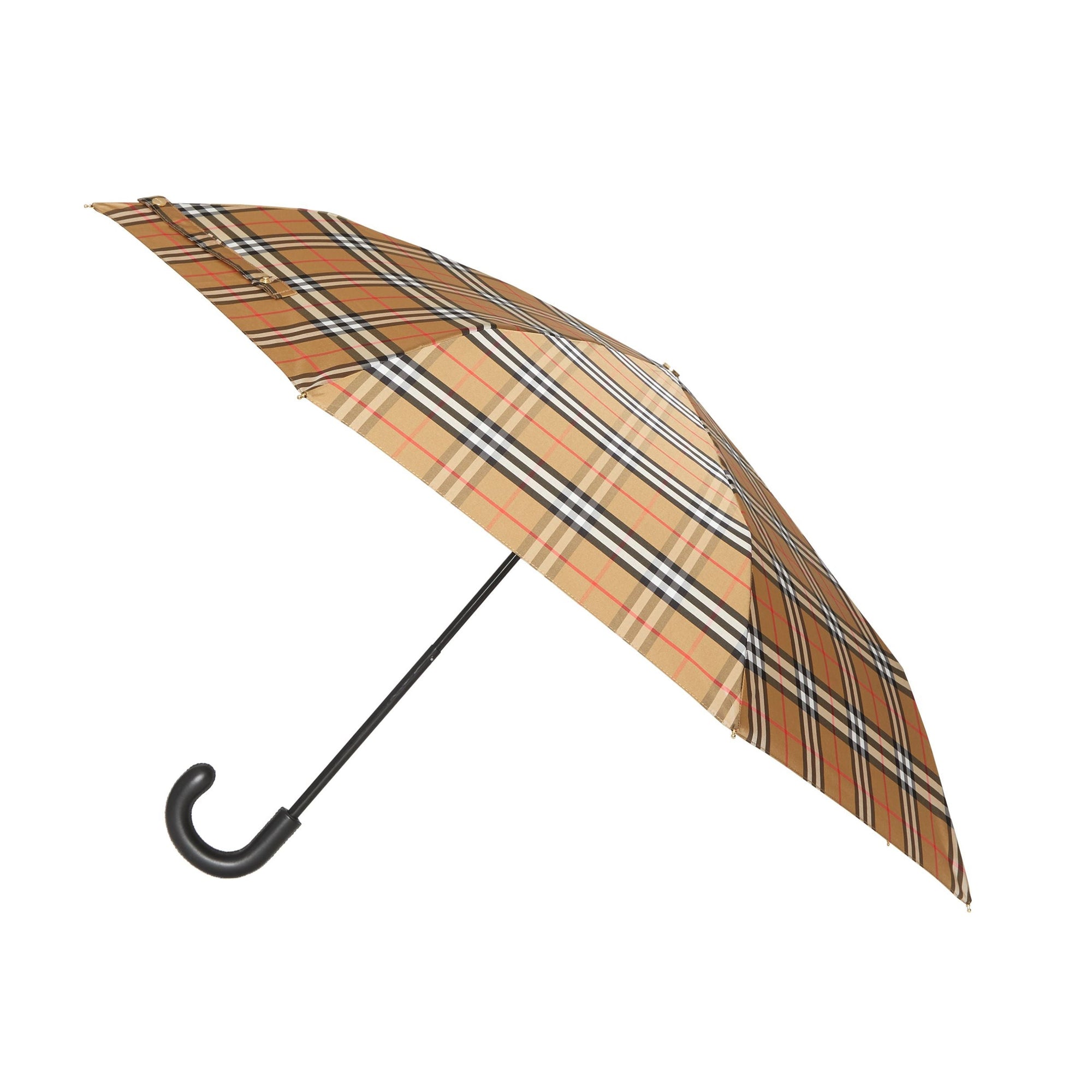 Parapluie télescopique à motif Vintage check - Archive Beige & Black