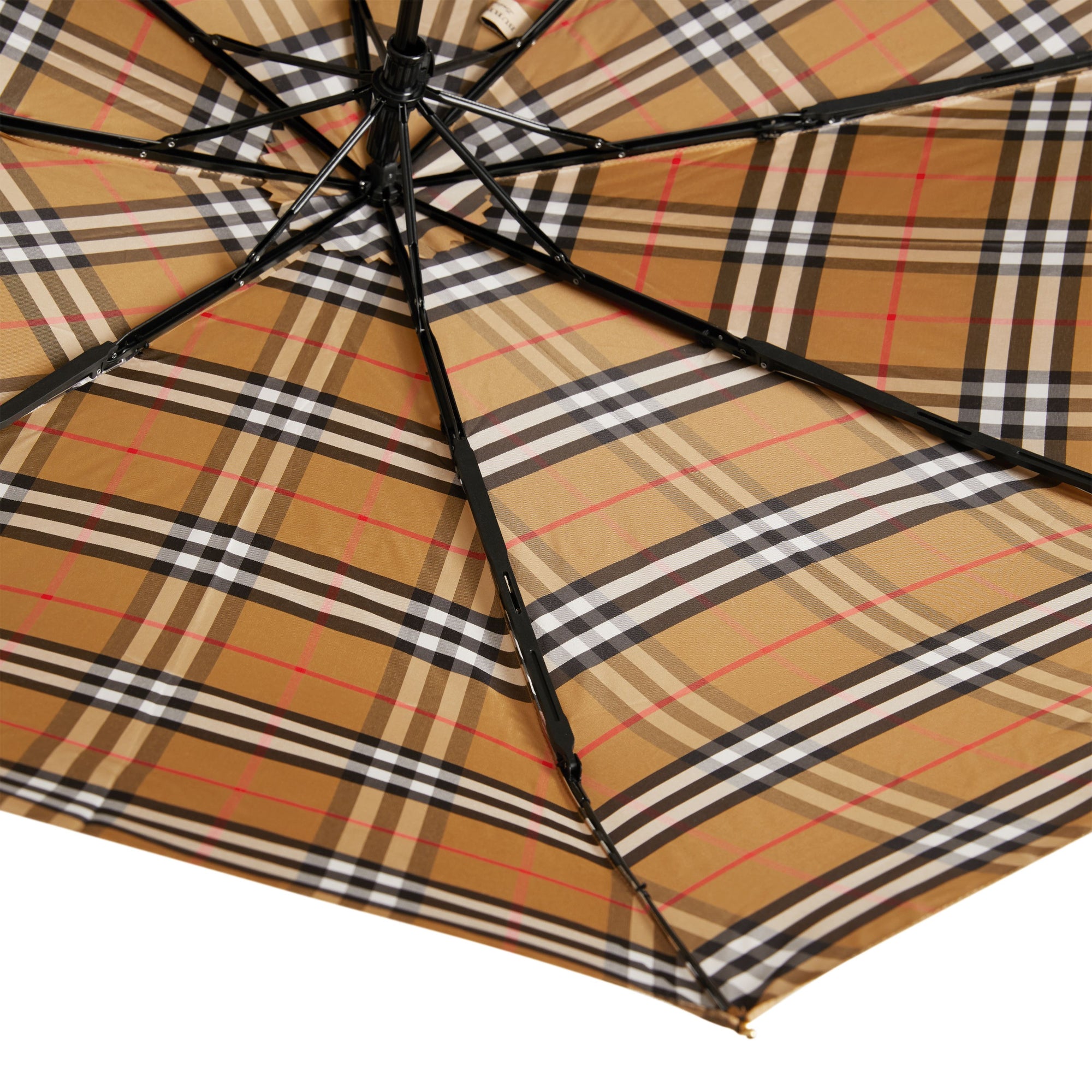 Parapluie télescopique à motif Vintage check - Antique Yellow & Honey