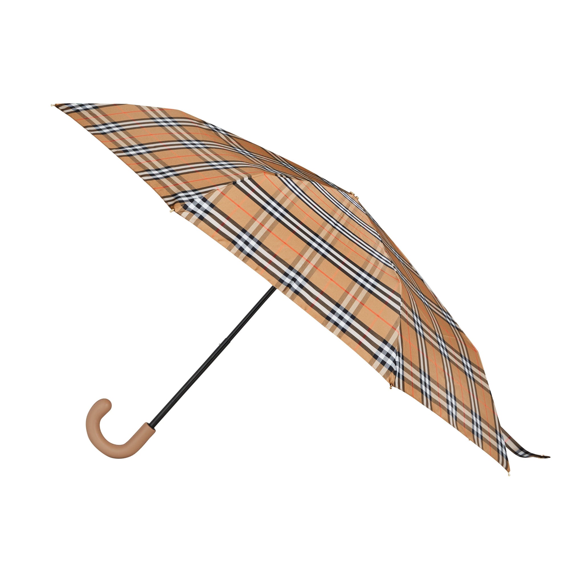 Parapluie télescopique à motif Vintage check - Antique Yellow & Honey