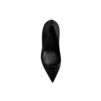 Escarpins en cuir verni à motif Vintage check - Black