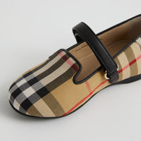 Ballerines à motif Vintage check - Antique Yellow