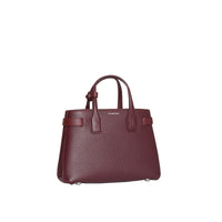 Petit sac The Banner en cuir à à motif Vintage check - Mahogany Red