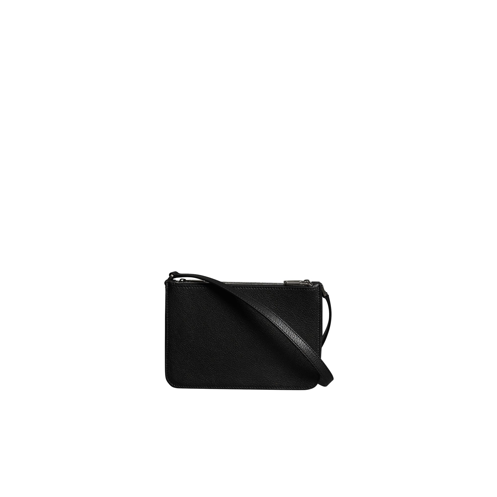 Sac à bandoulière en cuir grainé - Black