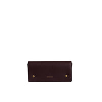 Portefeuille continental en cuir bicolore - Deep Claret