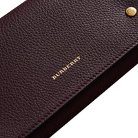 Portefeuille continental en cuir bicolore - Deep Claret