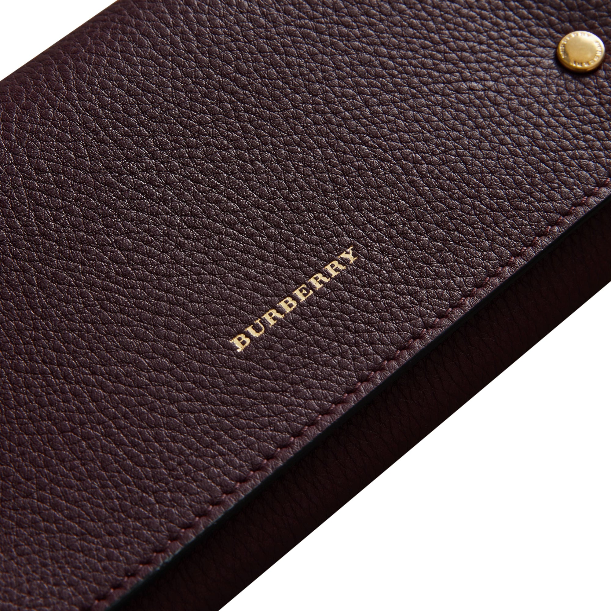 Portefeuille continental en cuir bicolore - Deep Claret